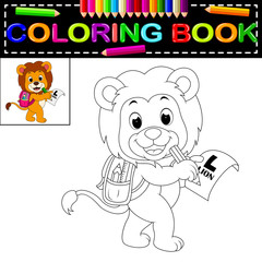 lion coloring book