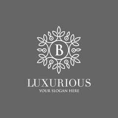 Luxury Logo template in vector for Restaurant, Royalty, Boutique, Cafe, Hotel, Heraldic, Jewelry, Fashion and other vector illustration