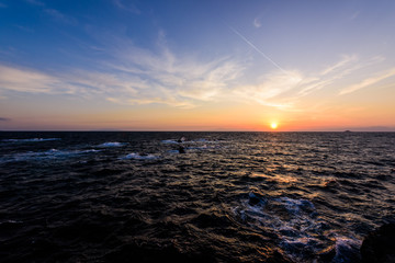 夕暮れの海　城ヶ島　The evening sky