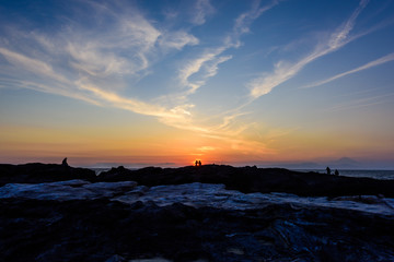 城ヶ島の日没直後　The evening sky