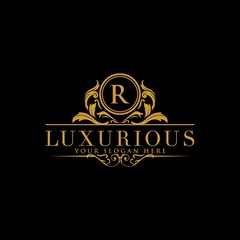 Luxury Logo template in vector for Restaurant, Royalty, Boutique, Cafe, Hotel, Heraldic, Jewelry, Fashion and other vector illustration