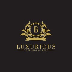 Luxury Logo template in vector for Restaurant, Royalty, Boutique, Cafe, Hotel, Heraldic, Jewelry, Fashion and other vector illustration