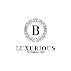 Luxury Logo template in vector for Restaurant, Royalty, Boutique, Cafe, Hotel, Heraldic, Jewelry, Fashion and other vector illustration