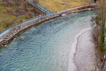 Aare river in Bern, Switzerland