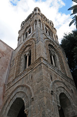 Fototapeta na wymiar Palermo, campanile della chiesa di Santa Maria dell'Ammiraglio, Martorana