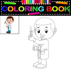  scientist coloring book