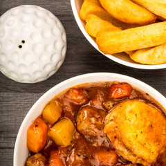 Traditional British Lincolnshire Sausage Cobbler