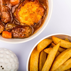 Traditional British Lincolnshire Sausage Cobbler