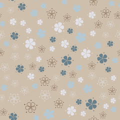 Simple pastel floral pattern