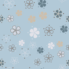 Simple pastel floral pattern