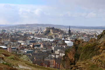 Fototapeta na wymiar Stadtpanorama Edinburgh