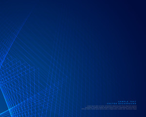 blue lines background vector design