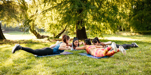 Fitness Class In Nature