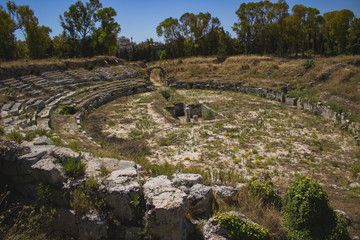 Fototapeta na wymiar Ruins In Sicily