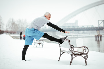 Stretching By The River