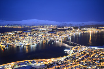 Tromsø in der Polarnacht 
