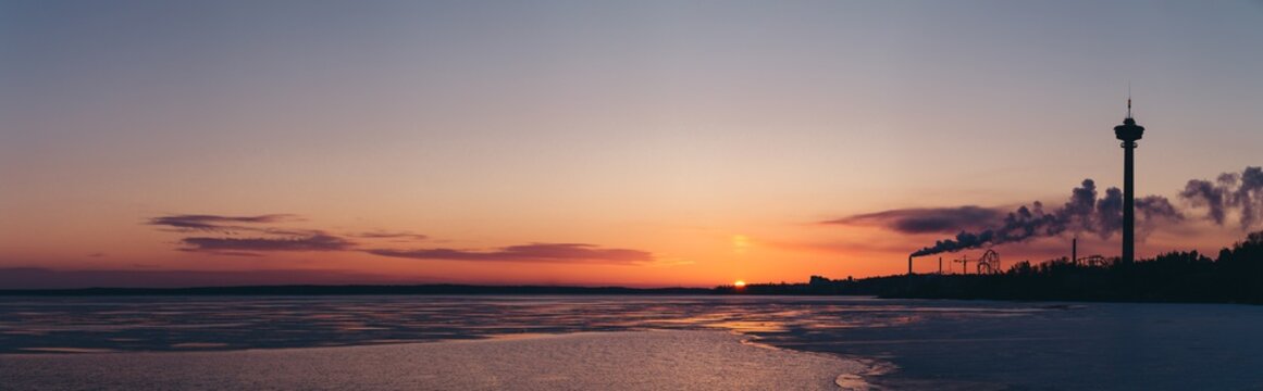 Sunrise by the lake