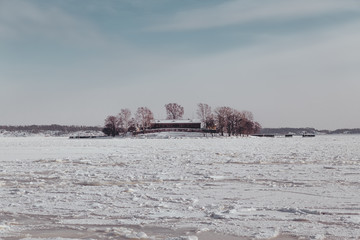 Lonna Island with old house