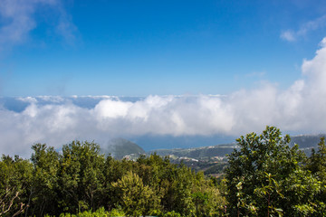 Fototapeta na wymiar Blick von La Palma übers Meers