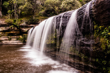 long exposure of a waterfall