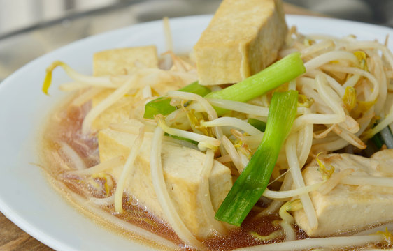 Healthy with Bean Sprouts with Tofu menu