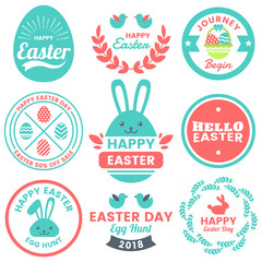 Easter Day Vector Logo for banner © toonsteb