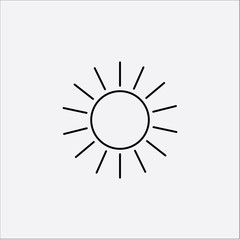 Sunny day weather vector icon