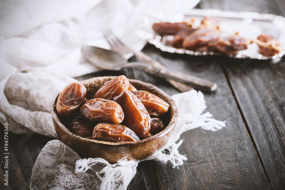 Poster dried dates fruit (Date palm)