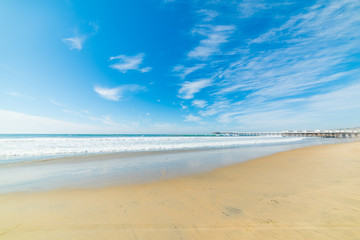 Sandy shore in Pacific Beach