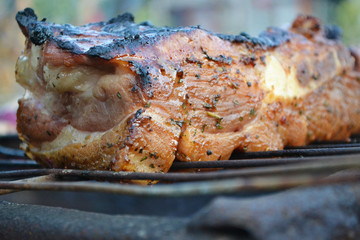 Grilled barbecue meat