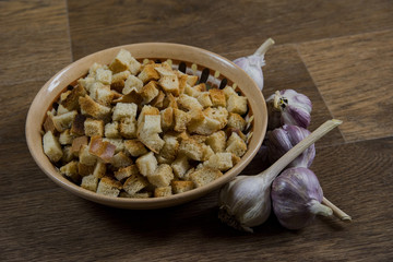 bread crumbs with garlic