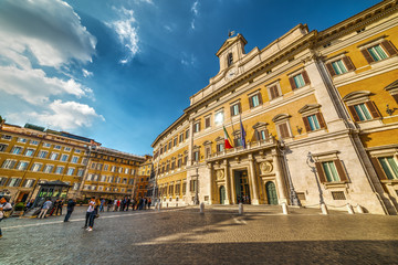 Fototapeta premium Pałac Montecitorio, siedziba włoskiego parlamentu