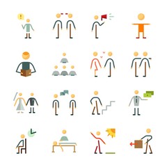 icon Human with friends, dialogue, boyfriend , girlfriend and massage