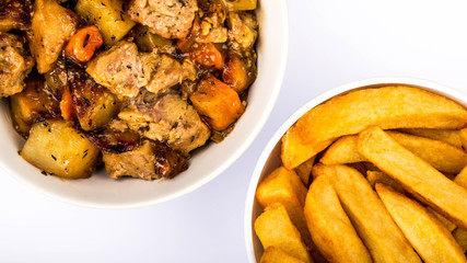 Pulled Pork And Stuffing With Root Vegetables