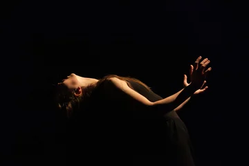 Fotobehang dancer hand, dance performance improvisation © etitov