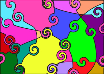 Multi colored Stained glass, beautifully eye-catching background