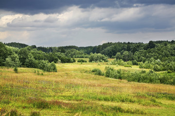 Fototapeta na wymiar Landscape near Lazarevskaya village. Kargopolsky district. Arkhangelsk oblast. Russia