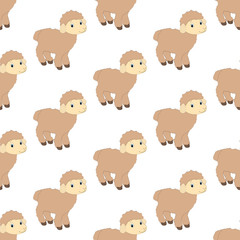 Lamb seamless pattern