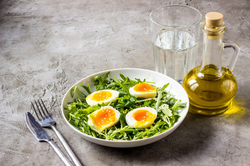 Easter spring salad with fresh vegetables