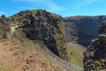 On the verge of a magnificent volcano, Vesuvius