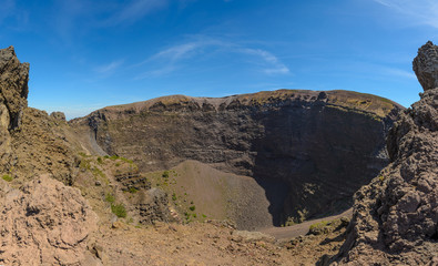 On the verge of a magnificent volcano, Vesuvius