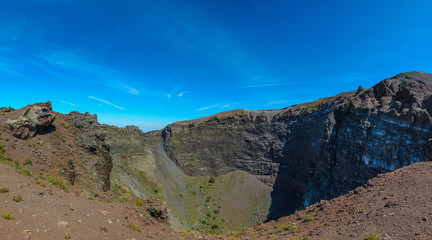 Obraz premium On the verge of a magnificent volcano, Vesuvius