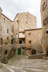 Historic center of Pitigliano, in Tuscany, Italy.