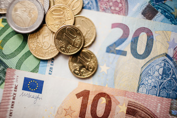 Euro Money. euro cash background. Euro Banknotes