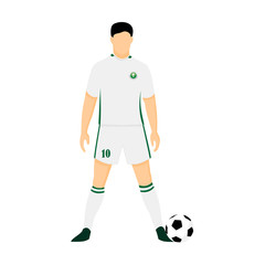 Saudi Arabia Football Jersey National Team World Cup Illustration