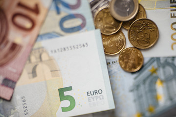 Euro Money. euro cash background. Euro Banknotes