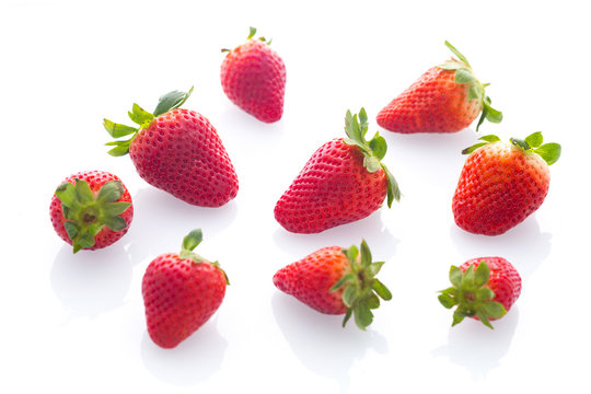 Strawberries isolatet on the white background