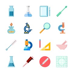 icon Laboratory with condenser, lab, burner, gas jar and microscope