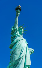 Fototapeta premium New York City, NY USA - 05/01/2015 - The Statue of Liberty