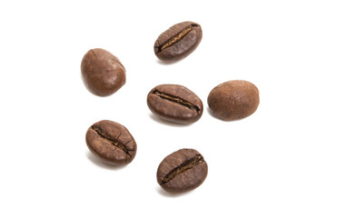 coffee beans isolated